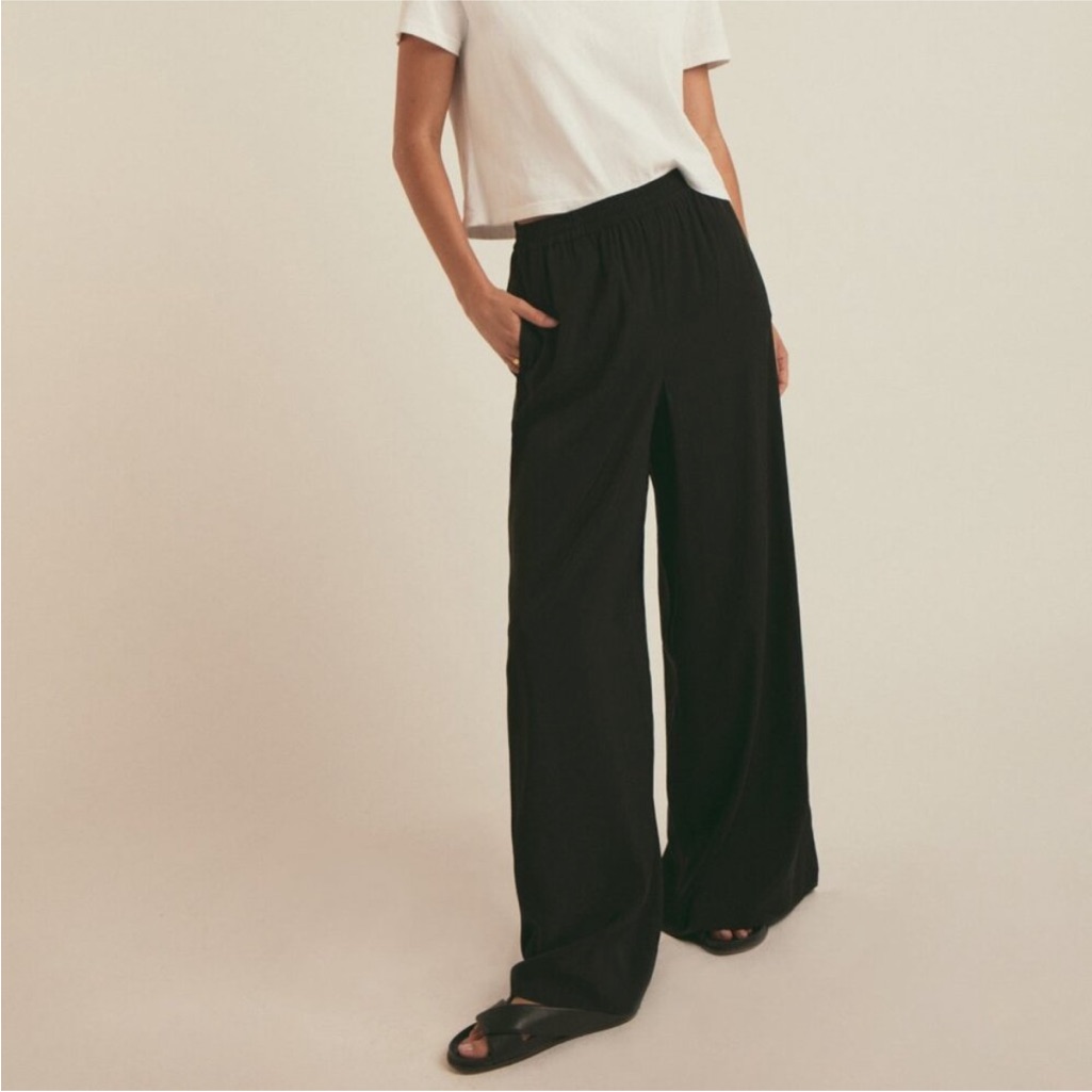 Nwt Favorite Daughter The Summer Friday Pant In Black